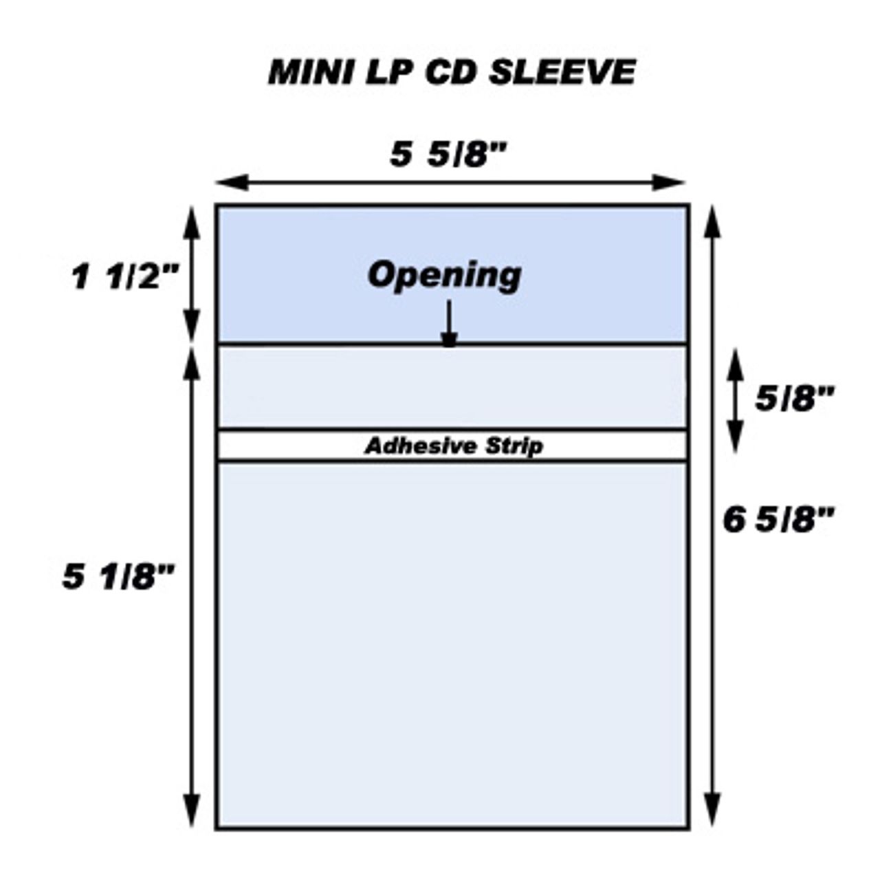 Japanese CD Resealable Outer Sleeves (100 Pack)